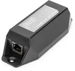DIGITUS Gigabit Ethernet PoE+ Repeater, 802.3at 1-port, Power Pins:3/6(+), 1/2(-),