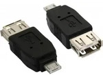 INLINE Micro-USB Adapter Micro-A Stecker an USB-A Buchse