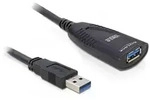 DELOCK Kabel USB 3.0 Verlaengerung aktiv St/Bu, 5m
