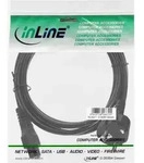 INLINE Netzkabel f&uuml;r Notebook, 3pol Kupplung, schwarz, 3m