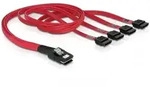 DELOCK mini SAS x4 (SFF-8087) auf 4x SATA Kabel, 0.5m