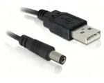 DELOCK USB Kabel A -> Hohlstecker St/St 5.4mm 1.00m sw