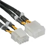INLINE Strom Adapter 2x 4Pol ATX 1.3 zu 8Pol ATX 2.0