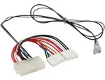 INLINE Stromadapter intern, 20pol ATX-NT zu P8/P9 AT-Mainboard + Schalter, 0,2/0,8m