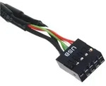 SILVERSTONE Pin Header interner USB 2.0 [Buchse]/USB 3.0 [Stecker], 0.1m
