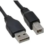 INLINE USB 2,0 Kabel, A an B, schwarz, 3m
