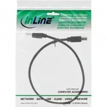 INLINE USB 2,0 Kabel, A an B, schwarz, 0,5m