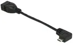 DELOCK USB 2.0 Kabel Micro-B/A-Buchse 0.1m OTG 11cm