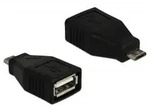 DELOCK USB 2.0 Adapter, Micro-B (Stecker) auf USB-A (Buchse)