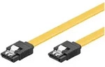 GOOBAY PC Datenkabel, 6 Gbits, Clip, 0.5 m, Gelb - SATA L-Typ Stecker - SATA L-Typ