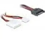 Delock SATA-Kabel, SATA 15pin -> 4pin Molex +1x Floppy