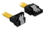 DELOCK SATA 6Gb/s Kabel gelb 0.2m, unten/gerade