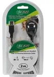 INLINE USB 3,0 Verl&auml;ngerung, A Stecker / Buchse, schwarz, mit Standfu&szlig;, 2m