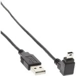 INLINE USB 2,0 Mini-Kabel, Stecker A an Mini-B Stecker (5pol,) oben abgewinkelt...
