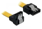 DELOCK SATA 6Gb/s Kabel gelb 0.7m, unten/gerade