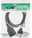 INLINE Euro-Verl&auml;ngerung, Eurostecker an Eurokupplung, 2m, schwarz