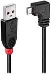LINDY 1m USB 2.0 Kabel Typ A an Micro-B 90C gewinkelt