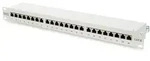 DIGITUS CAT 6 Patch Panel, geschirmt, 24-port RJ45, 8P8C, LSA, 1HE, Schrankmontage,