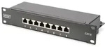 DIGITUS "CAT 6, Klasse E Patch Panel,geschirmt,8-Port RJ45 8P8C, LSA, 1HE, 254