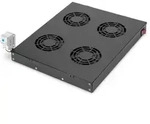 DIGITUS "L&uuml;ftereinheit f&uuml;r 483 mm (19"")-Montage 4 L&uuml;fter, Thermostat, Schalter,