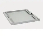 19" Fachboden perforiert, 1HE, 750mm, 80kg, Triton RAC-UP-750-A4, lichtgrau