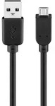 GOOBAY USB 2.0 Hi-Speed Kabel, Schwarz, 1.8 m - USB 2.0-Stecker (Typ A) - USB