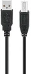GOOBAY USB 2.0 Hi-Speed Kabel, Schwarz, 1.8 m - USB 2.0-Stecker (Typ A) - USB