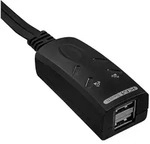 INLINE USB KM-Umschalter, 2 PCs, f&uuml;r Tastatur, Maus und Maus-Transfer
