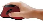 LOGILINK Wireless Ergonomic Vertical Mouse, rot, USB