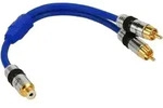 INLINE Cinch-Y-Kabel, 1x Cinch Bu/2x Cinch, St/St, 0.25m