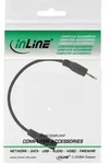 INLINE Klinken Adapterkabel 4pol, 2,5mm St -> 3,5mm Bu, 0.2m