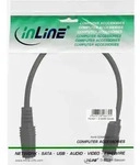 INLINE Audio Adapterkabel zum Einbau mit Gewinde, 3,5mm Stereo Buchse/Buchse, 0,2m