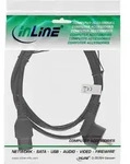 INLINE Netzkabel, Schutzkontakt gewinkelt auf Warmger&auml;testecker C15 gerade, schwarz,