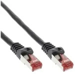 INLINE Crossover Patchkabel, S/FTP, Cat,6, schwarz, 0,5m