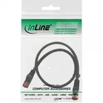 INLINE Patchkabel, S/FTP (PiMf), Cat,6, 250MHz, halogenfrei, Kupfer, schwarz, 0,25m