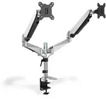 DIGITUS Tischh.f.2xLCD/LED Disp. 27" Gasfederh.,max.8kg pro Arm