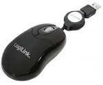 LOGILINK Maus optisch Mini schwarz