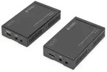DIGITUS 4K HDMI Extender Set, HDBaseT, UHD 4K*2K@30hz 70 m via Netzwerkkabel (Cat 5E,