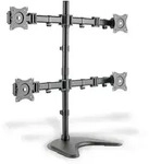 DIGITUS "Quad Monitor Stand/Klemmhalterung,schwarz 15-27"", max Bel. 4x8Kg,VESA