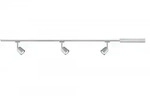 PAULMANN URail Set Cover max 3x10W GU10 Chrom matt/Chrom 230V Met/Kst 1m