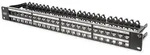 DIGITUS Modulares Patch Panel, geschirmt, 48-Port Beschriftungsfeld, 1HE, Rack Mount,