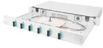 DIGITUS LWL Splei&szlig;box, 1HE, best&uuml;ckt, 6x SC DX, OM3 inkl. Splei&szlig;kass., gef&auml;rbte