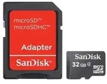 SANDISK microSDHC 32GB USB-Kit, Class 2