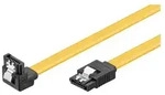 GOOBAY PC Datenkabel, 6 Gbits, 90 Clip, 0.3 m, Gelb - SATA L-Typ Stecker - SATA...