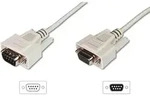 DIGITUS Datatransfer Verl&auml;ngerungskabel, D-Sub9 St/Bu, 5.0m, Seriell, vergossen, be