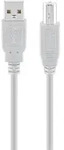 GOOBAY USB 2.0 Hi-Speed Kabel, Grau, 5 m - USB 2.0-Stecker (Typ A) - USB 2.0-Stecker
