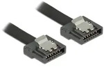 DELOCK Kabel SATA FLEXI 6 Gb/s 20 cm schwarz Metall