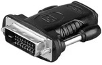 GOOBAY HDMI/DVI-D Adapter, vernickelt, 1 Stk. im Plastikbeutel, Schwarz - HDMI-Buchse