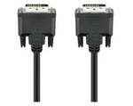 GOOBAY DVI-D Full HD Kabel Dual Link, Nickel, 1.8 m, Schwarz - DVI-D-Stecker