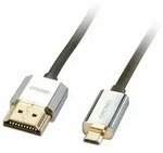 LINDY CROMO Slim High-Speed-HDMI-Kabel mit Ethernet, Typ A/D, 1m